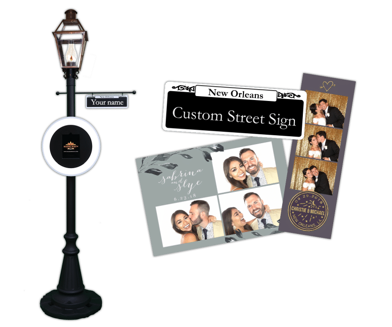 Digital Gas Lamp Photo Booth for Wedding